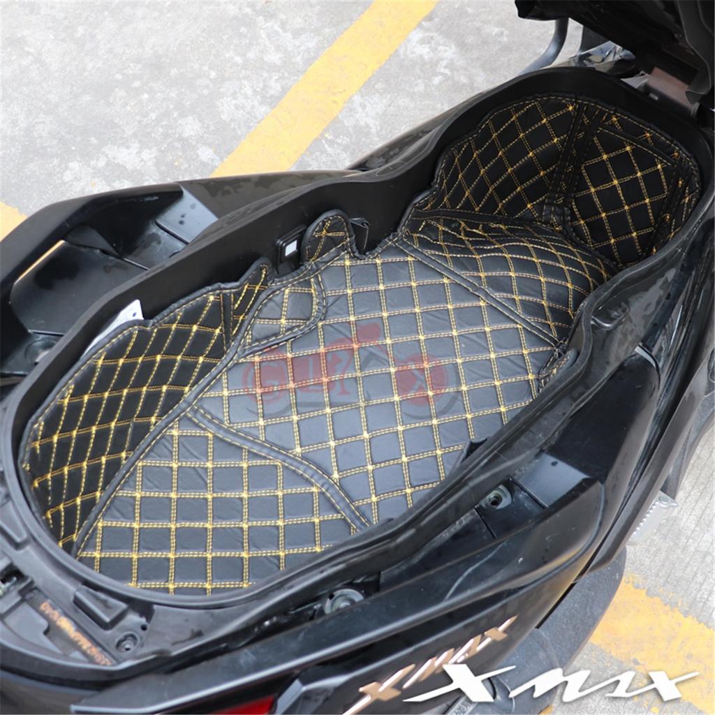 Аксессуары для мотоциклов YAMAHA NMAX155 XMAX300 NMAX 155 XMAX 300 Вкладыш в багажник под сиденьем Защитная накладка в багажник