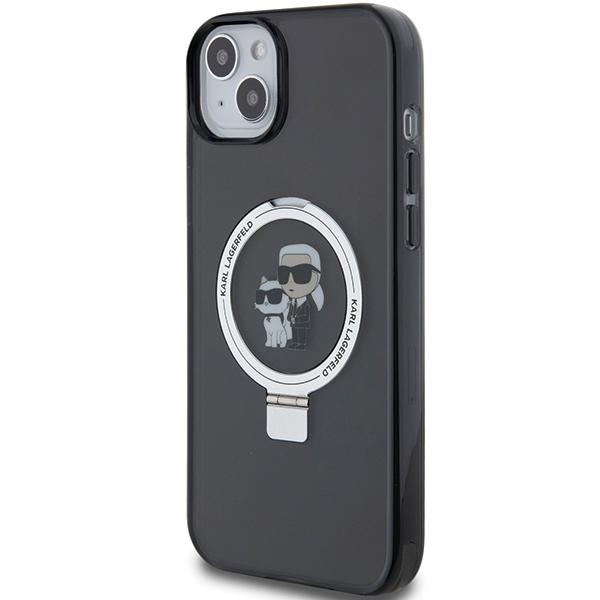 Karl Lagerfeld KLHMP15MHMRSKCK iPhone 15 Plus / 14 Plus 6.7"black/black hardcase Ring Stand Karl&Choupette MagSafe