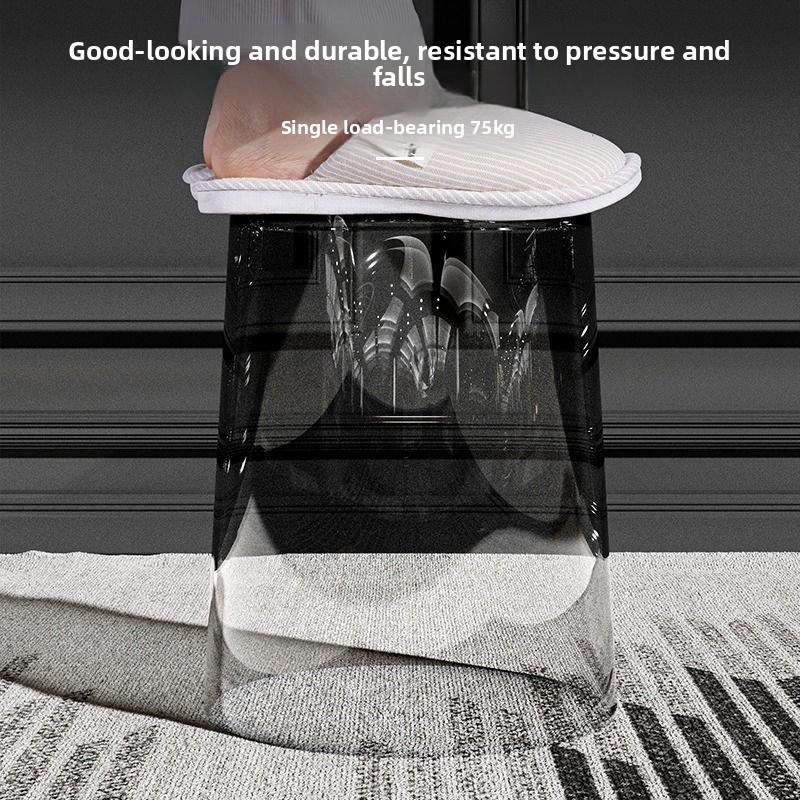 Прозрачный мусорный бак - Большой бытовой негерметичный мусорный бак в форме цветка - Высокий офисный мусорный бак - Корзина для бумаги