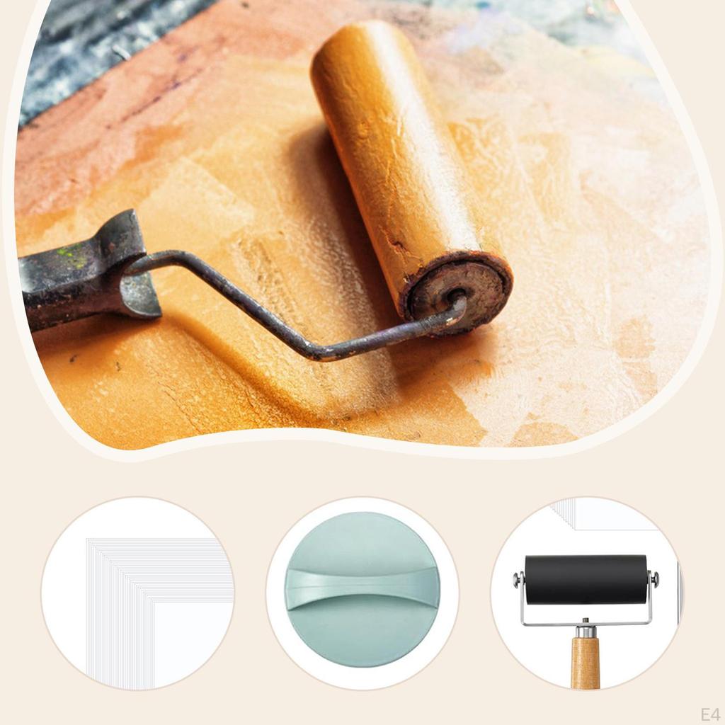 Набор для начинающих для гелевой печати Художественные принадлежности Профессиональный для изготовления открыток и поделок Универсальные трафареты