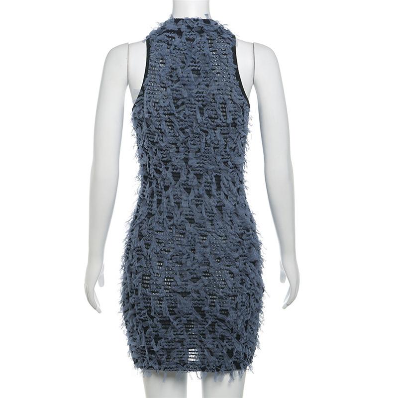 Новое женское облегающее платье без рукавов в полоску на молнии для вечеринки, вечернее клубное мини-платье