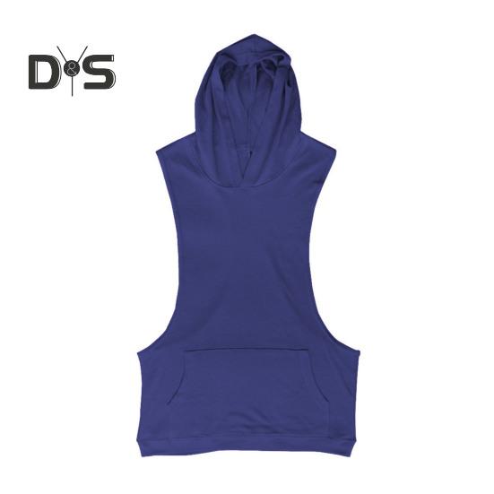 Мужской жилет с капюшоном, без рукавов, однотонный летний свитшот, свободный крой, дышащая ткань, спортивный жилет