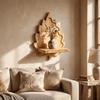 Stable Maple Leaf Wall Shelf Nature Style Wall Display Shelf Plants Display Stand  Potted Display