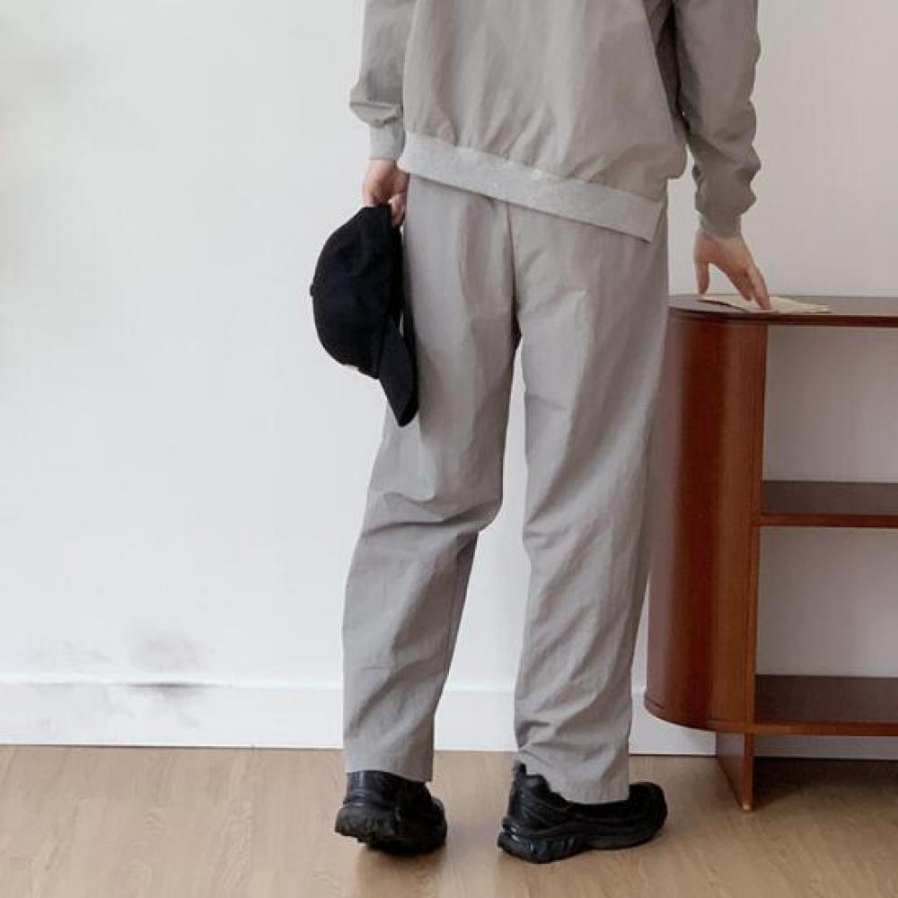 New Arrivals Open Run Women Nylon Wide Strap Crinkle Pants