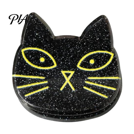 Reliable Clamping Force Hair Clips Halloween Cartoon for Women Girls, Acrylic Glitter Pumpkin/Ghost/Bat/Cat Novelty Party Headwear Accessories,