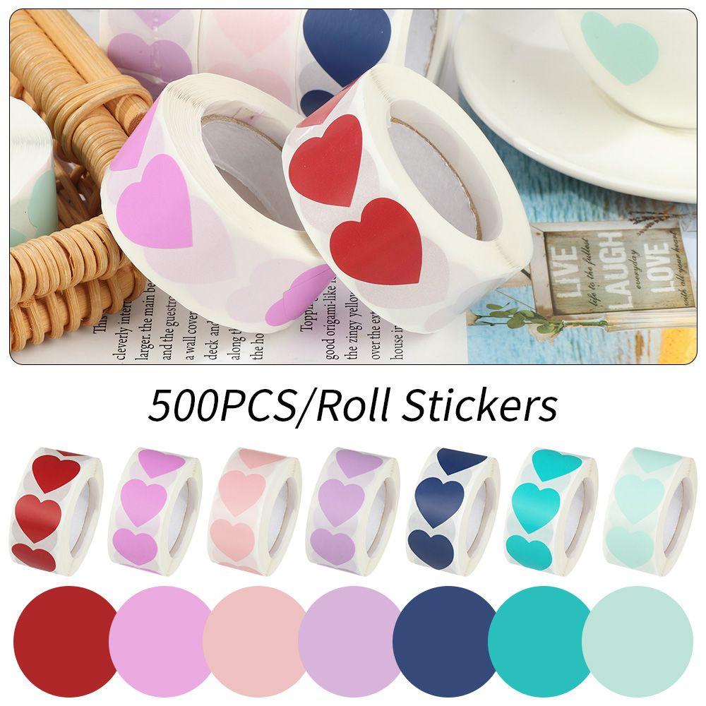 Party Supplies Stationery Gift Packaging Sticker Love Heart Shaped Seal Labels Scrapbooking
