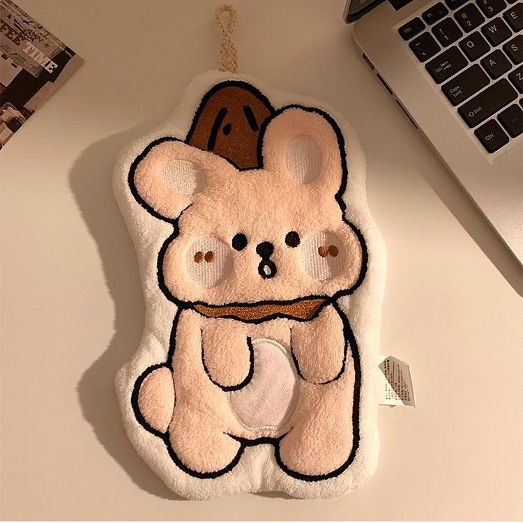 New Arrival: Cute Cartoon Puppy Hand Towel - Super Absorbent & Thick