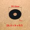 Black Washers Wheels Brakes 18×8×0.5mm 21.1×10.1×0.5mm