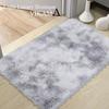 Tie-Dye Fuzzy Carpet Ultra-Soft Bedroom Non-Slip Interior Carpet Children's Room Home Decor Nursery Rectangular Floor Mat