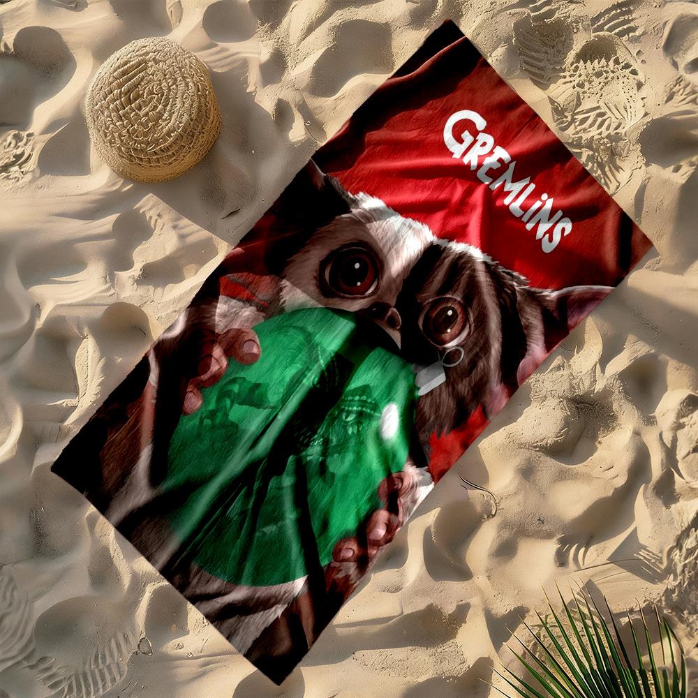 Gremlins Beach Towel High Absorbency & Quick-Dry Comfortable Lightweight Suitable for Sports, Travel, Swimming, Yoga, Bathroom, Beach, And Pool