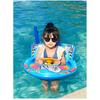 Children Inflatable Swim Ring Eco-friendly Pvc Sponge Bottom Motorboat Steering Wheel Kids Armpit Seat Ring Cartoon Design