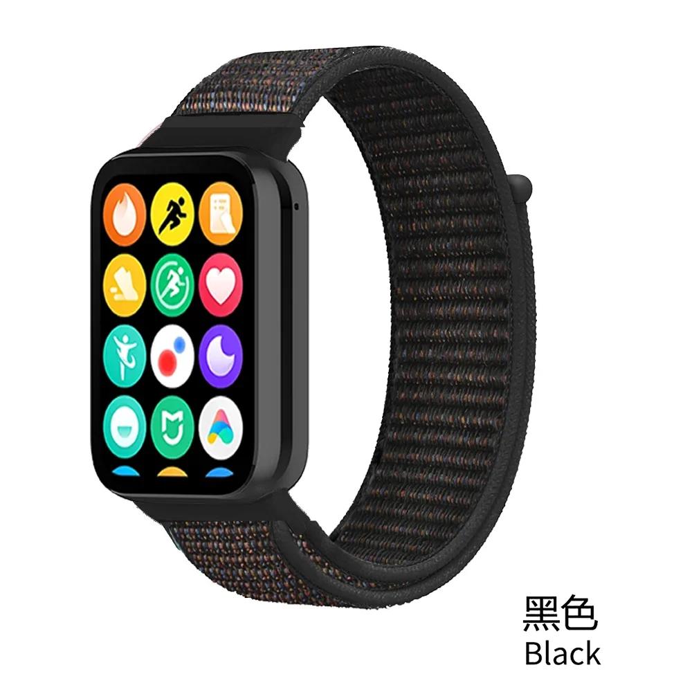 Нейлоновый ремешок-петля для Xiaomi Mi Band 9/8 Pro Аксессуары для браслета Ремешок для Redmi Watch 5/4 Ремень Умные часы Запасной ремешок на запястье