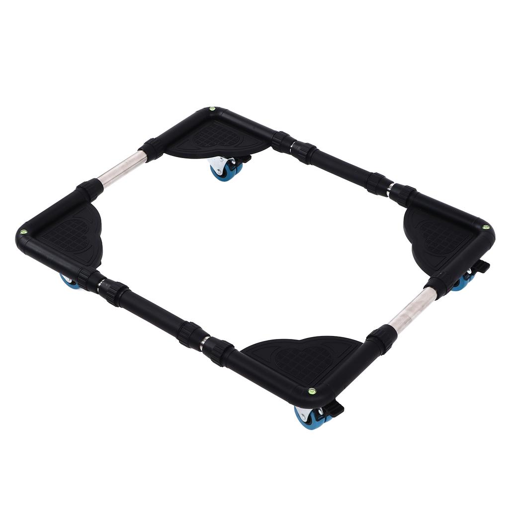 Мобильная роликовая регулируемая мебельная тележка для стиральной машины, стойка для тяжелой передвижной тележки черного цвета