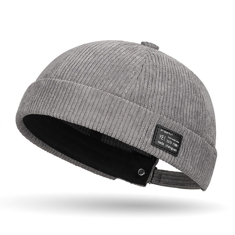 Однотонная винтажная мужская регулируемая кепка Landlord Docker, многоцелевая шапка-бини для улицы, шляпа-купол, хип-хоп-шляпы