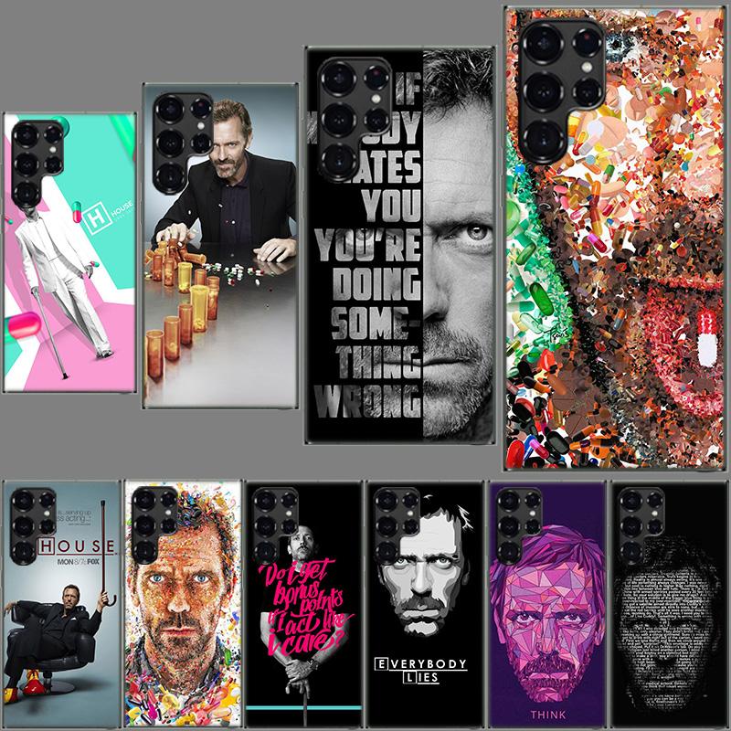 Dr House Phone Case For Samsung Galaxy S24 S23 S21 S20 FE S22 S26 Ultra S25 Edge S10 Plus Cover Clear TPU Capa Shell Coque Shock