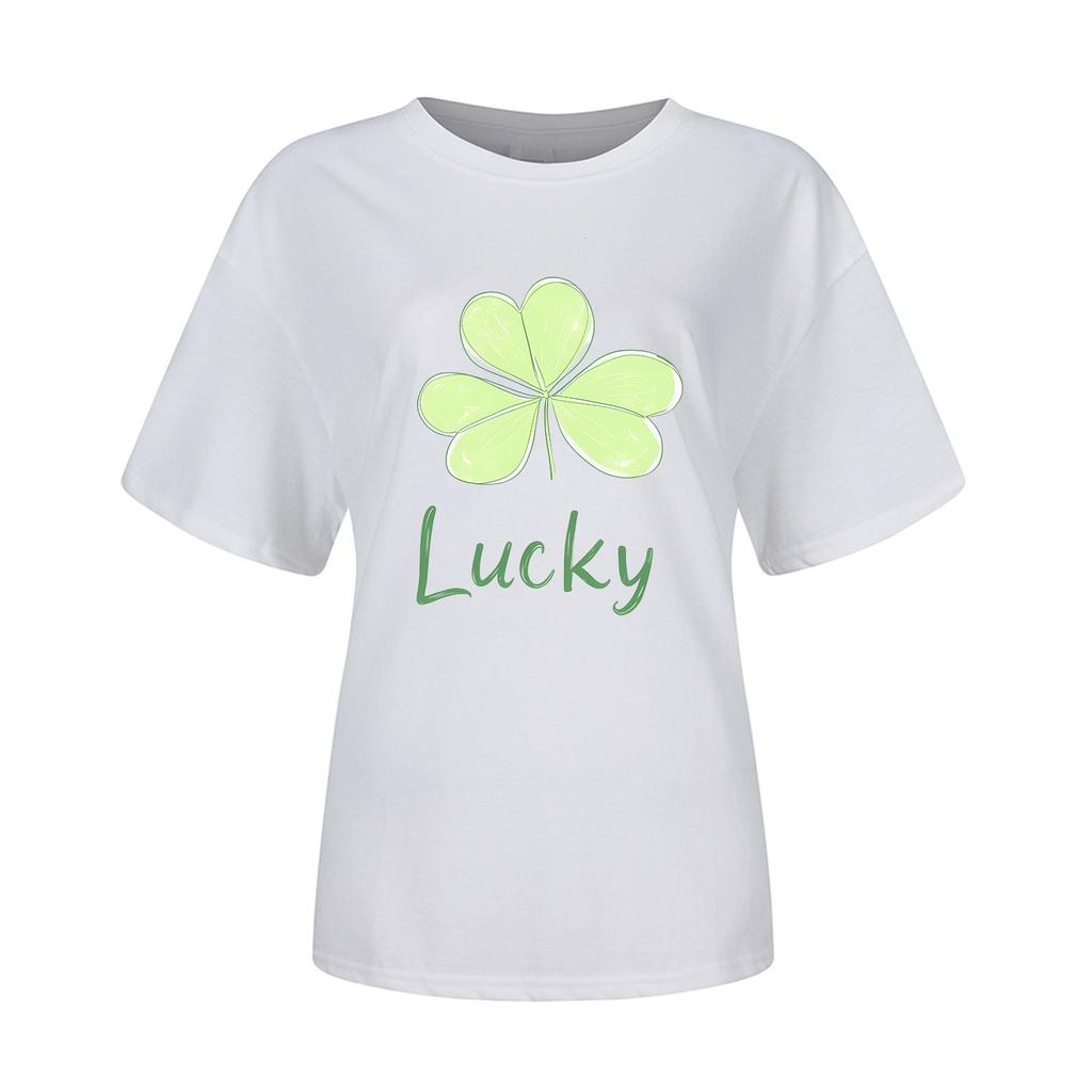 Унисекс ул.. Короткие рукава с графикой ко Дню Святого Патрика