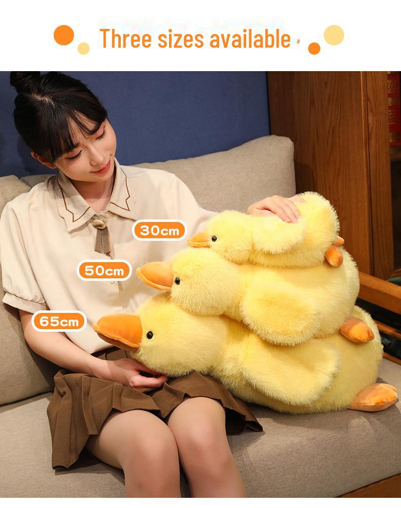 Милая плюшевая игрушка «Желтая утка и Белый гусь» — идеально подходит для объятий или подарков на день рождения