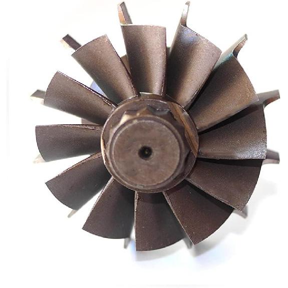 Turbo Wheel Shaft Turbine Fits for Holset HX35 HX35W HX40W HX351CW HIE HIC Cummins Dodge Truck Turbocharger 3592766 3538881 3519336 12 Blades Upgrade