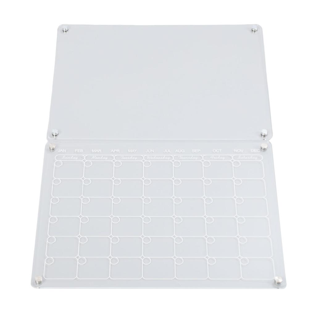 Магнитный акриловый календарь многоразовый прозрачный стираемый доска для холодильника с 6 маркерами 1 ластик для доски для Mo