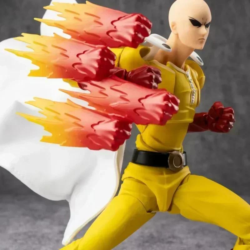 NEW In Stock Kaiyodo Revoltech Amazing Yamaguchi One Punch Man Saitama Anime Action Figures Ko Model Collection Toys Kids Gifts