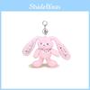 Printed Bunny Floral Plush Keychain Toy Pendant Cartoon Stuffed Doll Gift Kids