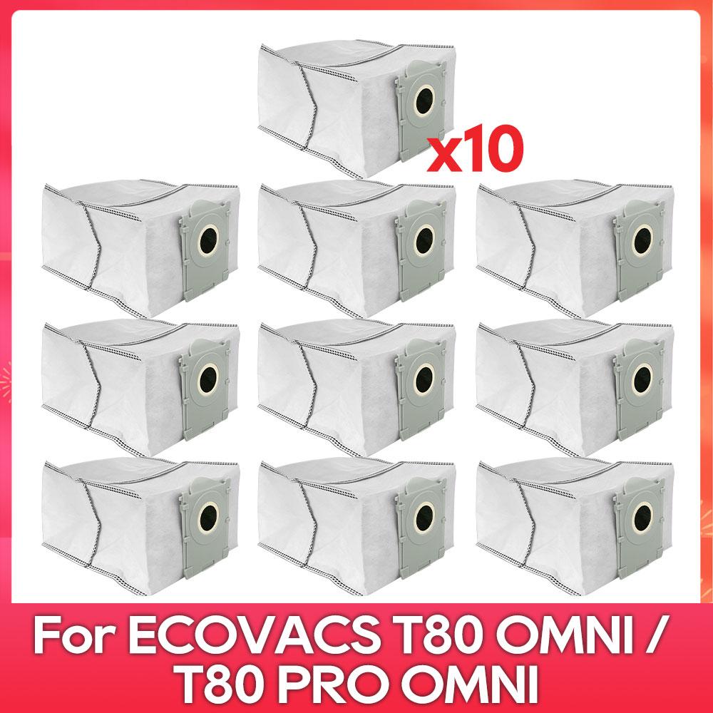 Подходит для ( ECOVACS T80 PRO OMNI / T80 OMNI ) Запчасти для пылесоса Основной ролик Ткань для швабры Боковая щетка Пылесборник HEPA-фильтр Аксессуары