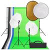 Day and Night - Day and Night Photo Studio Kit with Lights, Background and Reflector Set