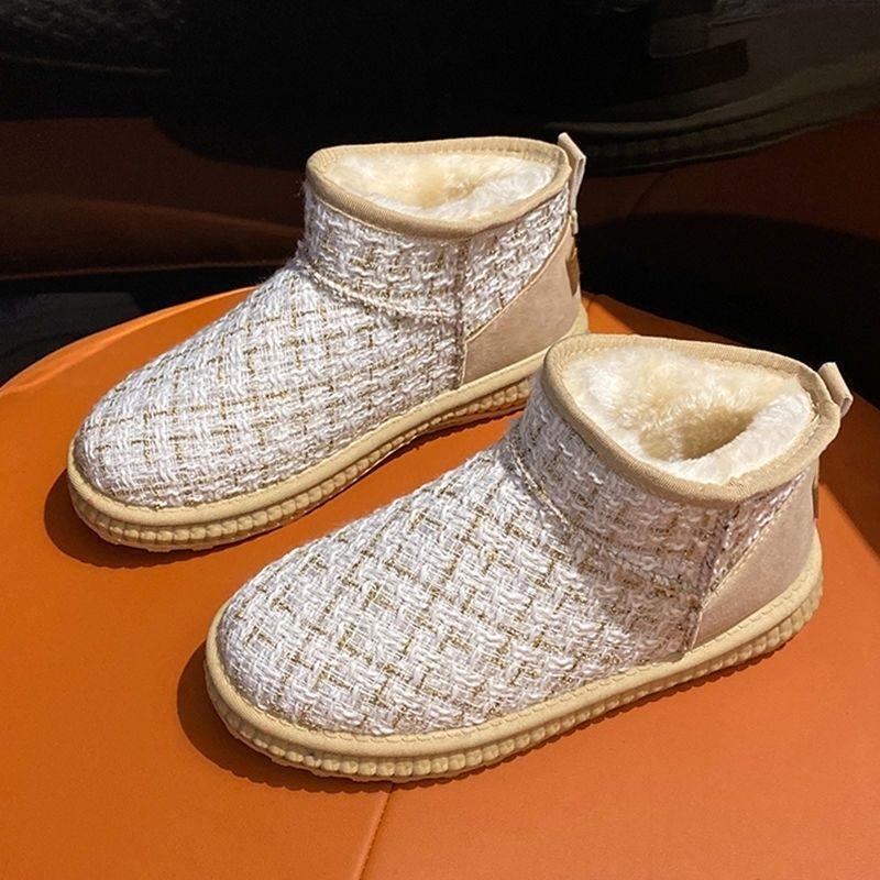 Новые женские зимние теплые зимние ботинки, нескользящие хлопковые женские ботильоны на утепленной платформе с мягкой подкладкой