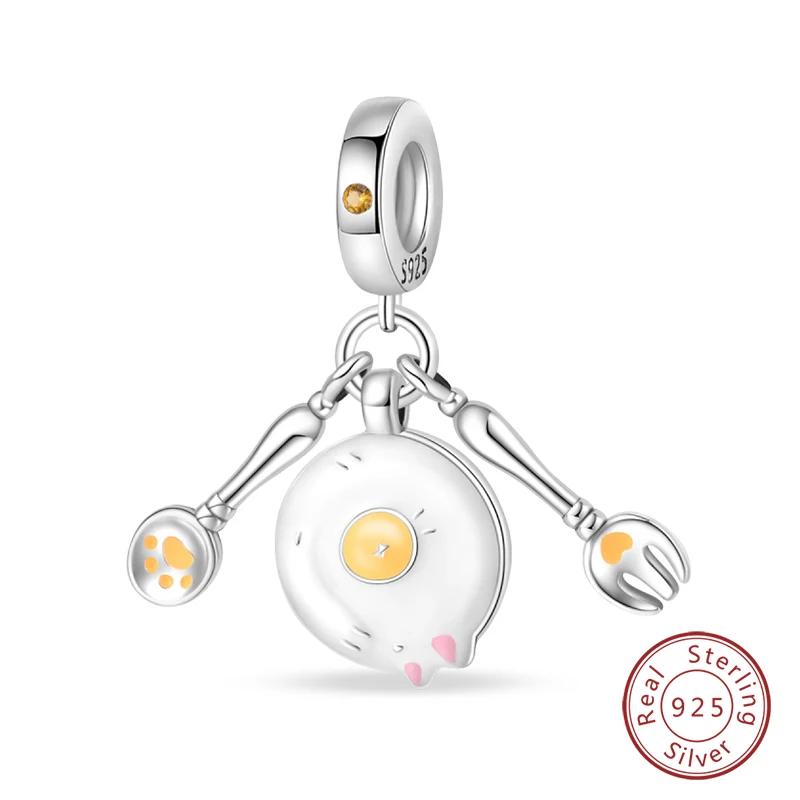 Copper Little Bear Soft Candy Coffee Strawberry Cake Afternoon Tea Charms Beads Fit Bracelets Diy Jewelry