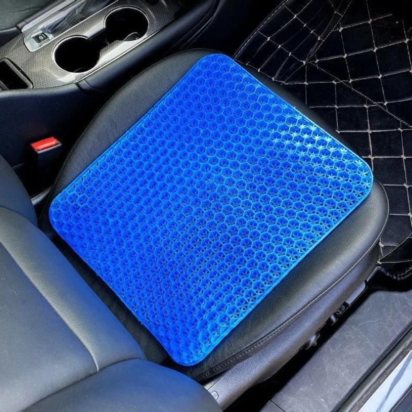 Breathable Cooling Gel Car Seat Cushion Universal Comfort Pad for Office Chair Home Car and Truck Seats Support