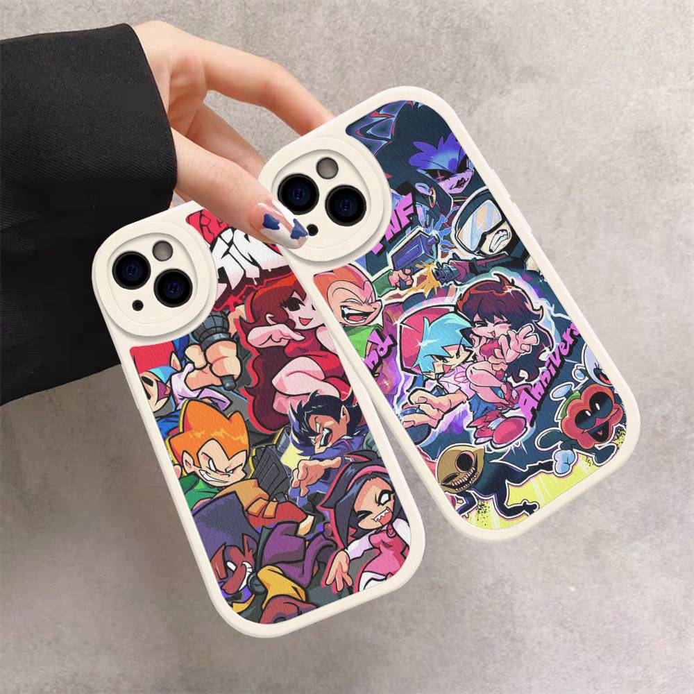 Чехол для телефона с игрой Friday Night Funkin Для IPhone 16 15 14 13 12 11 Pro Max Plus Мягкая кожаная крышка