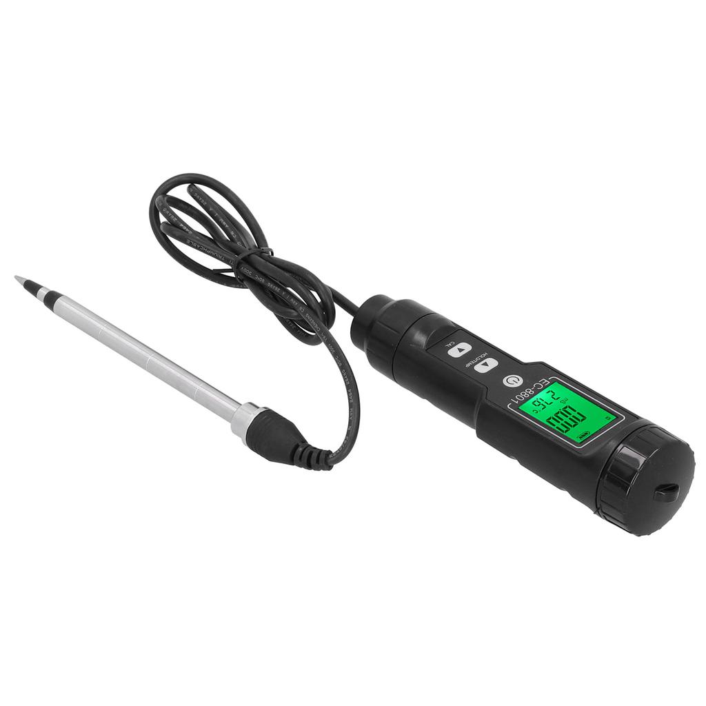 Тестер температуры почвы EC с подсветкой Портативный измеритель проводимости Гидропоника Сельское хозяйство