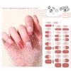 22 шт./листов полосок лака для ногтей для женщин, самоклеящиеся наклейки для лака для ногтей теплых цветов, обертывания для ногтей для нейл-арта