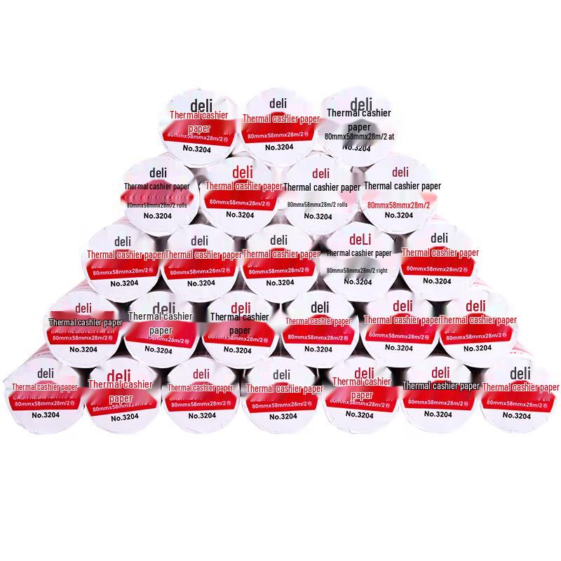 Deli 3204 Thermal Receipt Paper, 80mm x 60mm