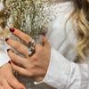 Серебряное кольцо с жемчужным тюльпаном, серебряное женское кольцо с аутентичным османским дизайном, винтажное серебряное кольцо с королевой, турецкое кольцо ручной работы