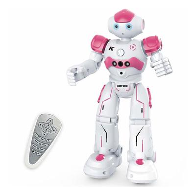 ROBOT PLAZA Робот-игрушка для детей младшего школьного возраста, Движущийся, Подарок на день рождения для мальчиков и девочек, Образовательная игрушка (розовый)