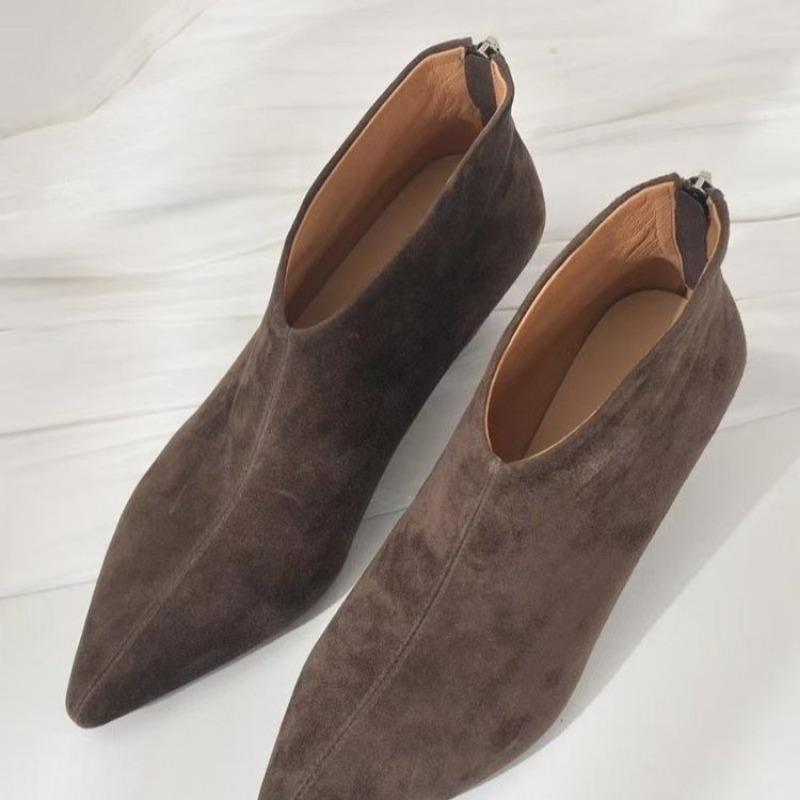 Дизайнер Моды Винтажные Осенние Женские Ботильоны Элегантные Туфли на Необычном Каблуке Лаконичные Туфли на Высоком Каблуке с Острым Носком Ботильоны Женские