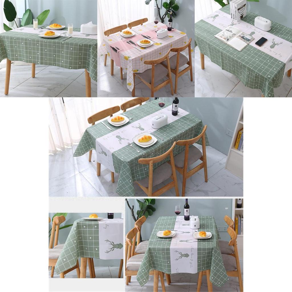 Chic Waterproof Oilproof Tablecloth Cover Protector Ideal For Stylish Dining Spaces
