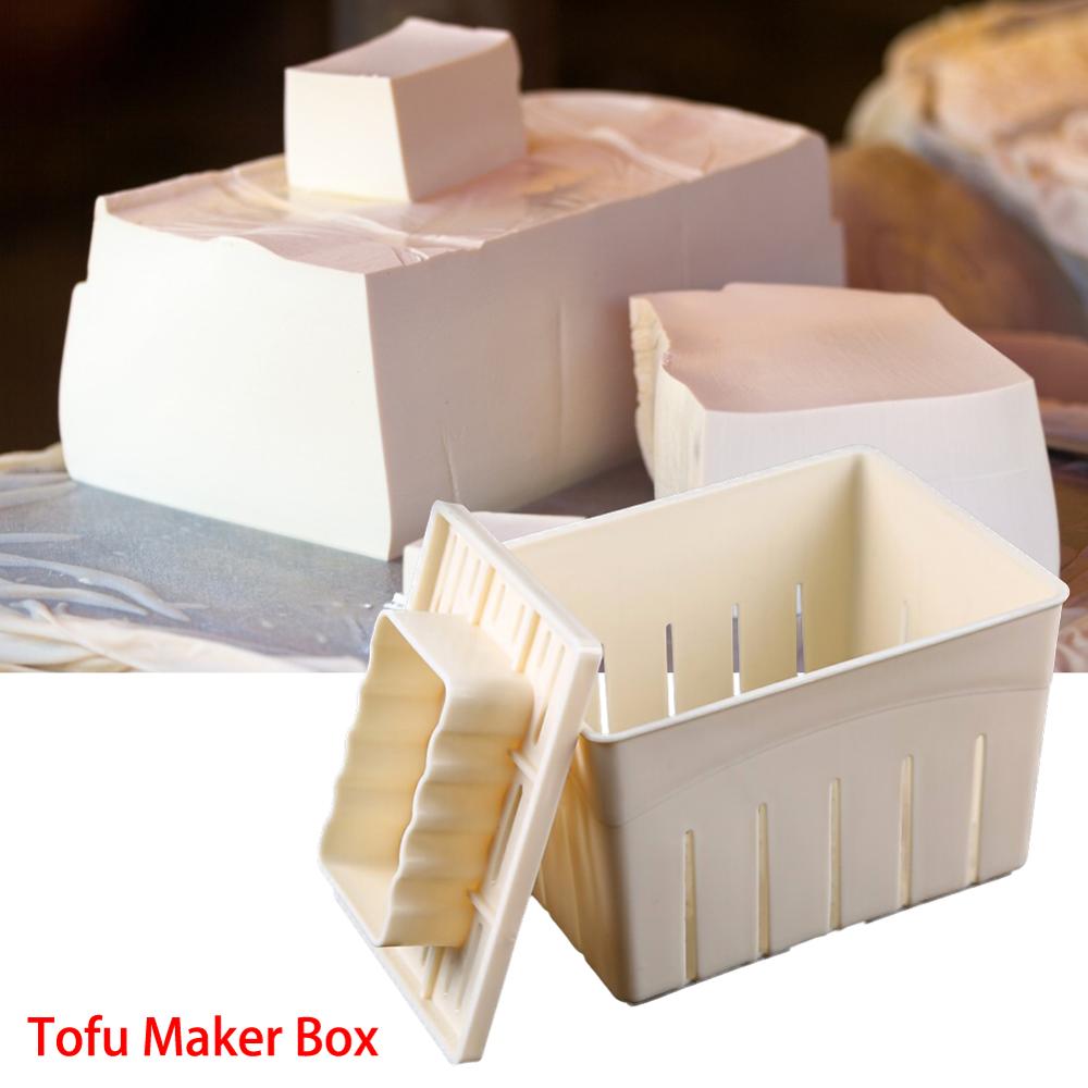 Горячая DIY пластиковая форма для прессования тофу, форма для домашнего тофу, форма для приготовления тофу из соевых бобов с марлей, набор кухонных инструментов для готовки
