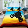 Motorcycle Race Car Bedding Set Single Twin Double Queen King Cal King Size Bed Linen Set