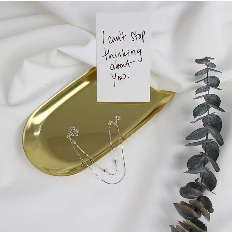 Минималистичный двухслойный геометрический браслет из бусин - Женский аксессуар в корейском стиле