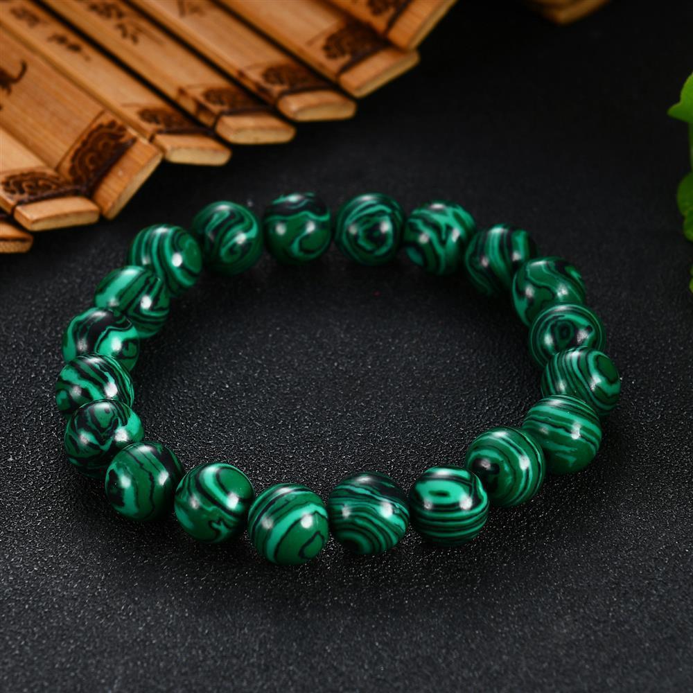 Ожерелье, браслет, яркий кулон для изготовления ювелирных изделий, натуральный малахит, драгоценный камень, сделай сам, для космоса, свободные бусины 4-12 мм, оптовая продажа