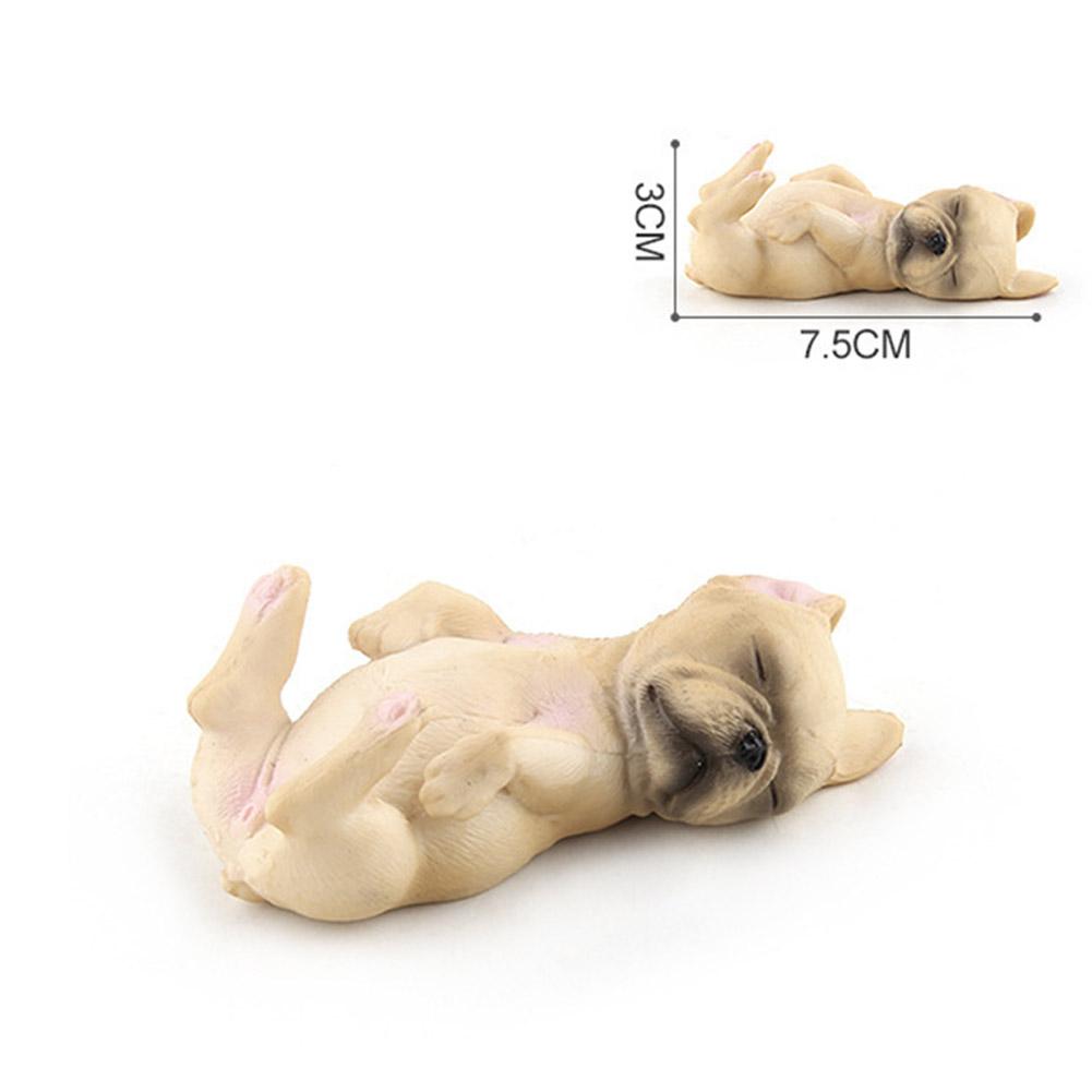 Милая имитация спящего бульдога в форме игрушки-украшения