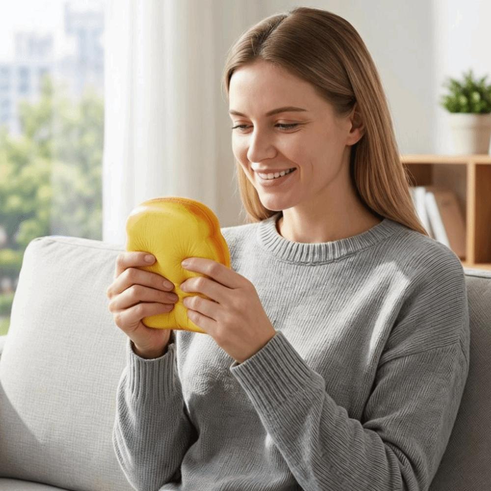 Simulated Toast Sensory Toys Hand Relax Fidget Bread Soft Cute Toast Bread Squeeze Toy Kids Adult