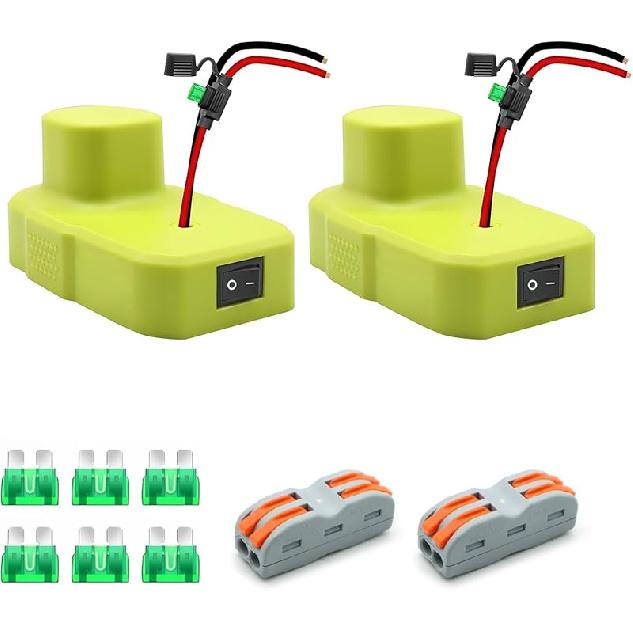 Совместимость с Ryobi Power Inverter 18 В аккумуляторный адаптер с USB и портом Type C Источник питания Зарядное устройство Преобразователь для One+ P743 18 В P107 P108