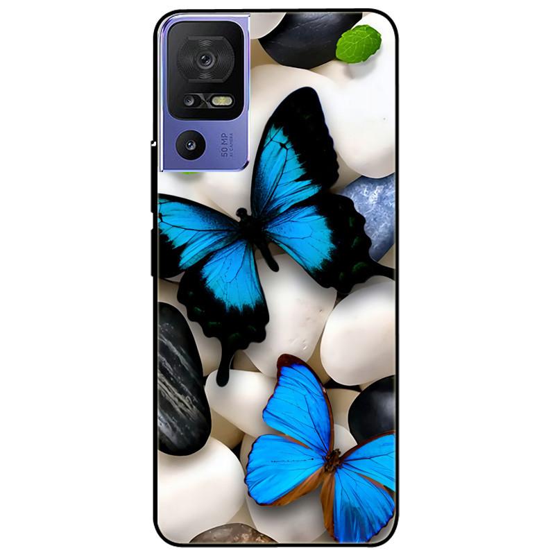 Phone Cover For TCL 40 SE Case 6.75'' Silicone Lovely Black Bumper Lion Soft TPU Coque for TCL 40SE Funda for TCL40SE Protector