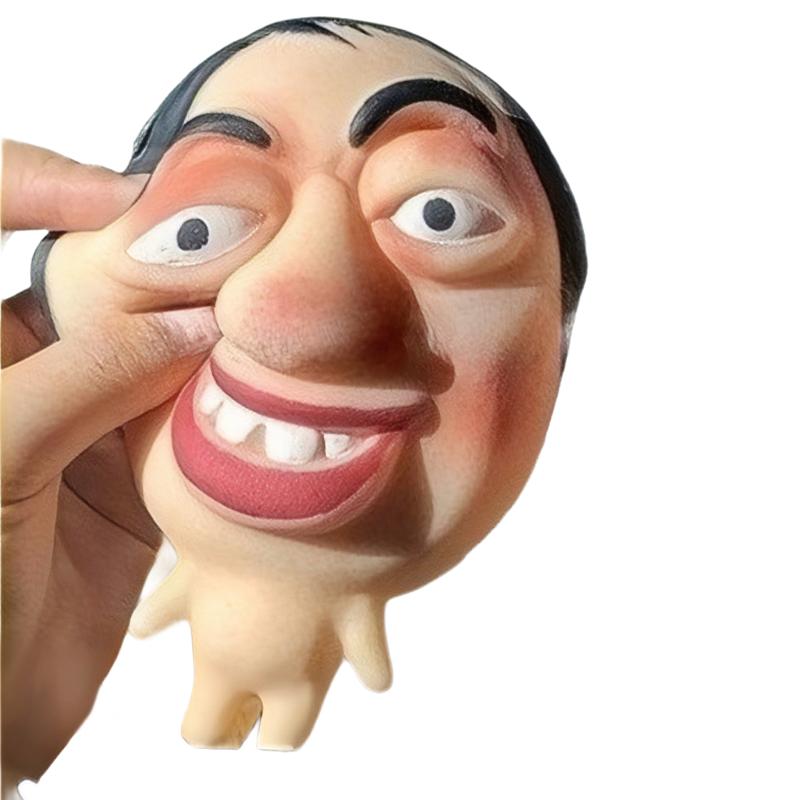 Забавная уродливая сжималка для лица Коллега Разминание Выражение Лица Персонаж Игрушка-антистресс Домашняя Игрушка-розыгрыш с прыщами Милая Медленно восстанавливающаяся Подарок
