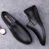 Fashion Fashion Men's Casual Shoes Genuine Leather Men Slip-on Flats Light Comfortable Driving Loafers Moccasins Men Party Wedding Shoes