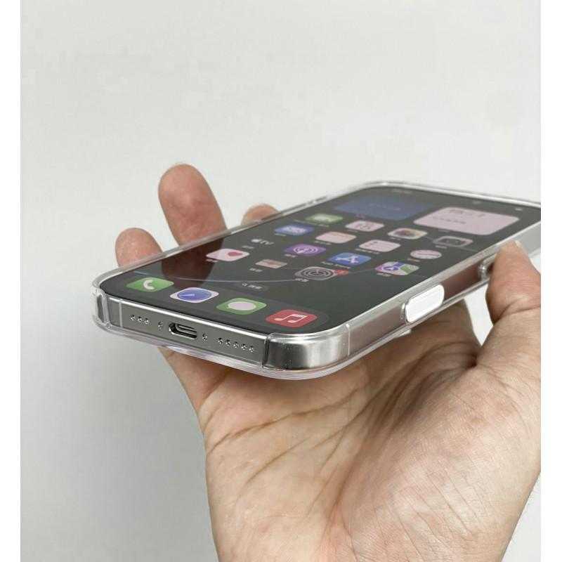 Transparent Magnetic Snap-On Case IPhone 17 Pro Max With Animated Design Shockproof Scratch Resistant PC Cover