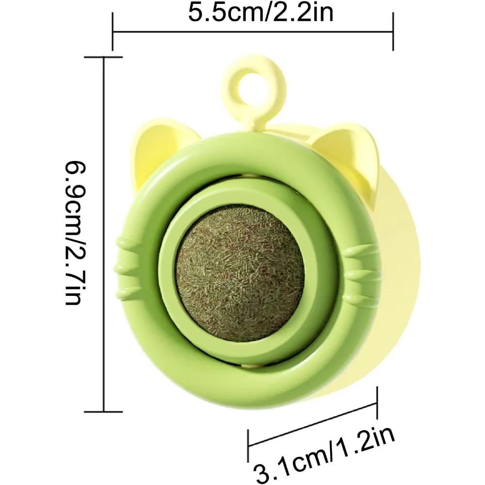 Натуральный шарик из кошачьей мяты, наклейка на стену для кошек, игрушка-скребок, лакомство, здоровое натуральное средство для удаления шарика, способствующее пищеварению, кошачья травяная закуска